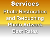 
 Data Shine - SERVICES

 Photograph Restoration, Editing and Retouching 
 Photo Artwork Preparation for Gifts 
 - Plates, Mugs, T-Shirts
 Photo Artwork for Awards and Merchandising
 Best Rates!
